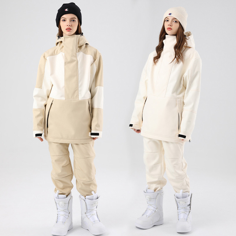 Žieminiai moterų slidinėjimo kostiumai Sportinė striukė Kelnės Moteriškas sniego kostiumas Moteriškas kalnų slidinėjimo kostiumas Neperšlampami drabužiai Kalnų slidinėjimo rinkiniai