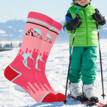 Κάλτσες χιονιού Αντιολισθητικές μανσέτες αναπνεύσιμη προστασία από το κρύο Χειμερινό σκι Snowboarding κάλτσες πατινάζ Αθλητικές κάλτσες για εξωτερικούς χώρους
