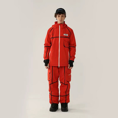 Téli síruha női szabadtéri snowboard dzseki férfi overál szélálló vízálló hóruha szélálló vízálló kapucnis síkészlet