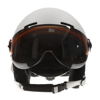 Ски каски Предпазни каски с очила Вградени формовани Мъже Жени Защитни ски каски Защитна екипировка