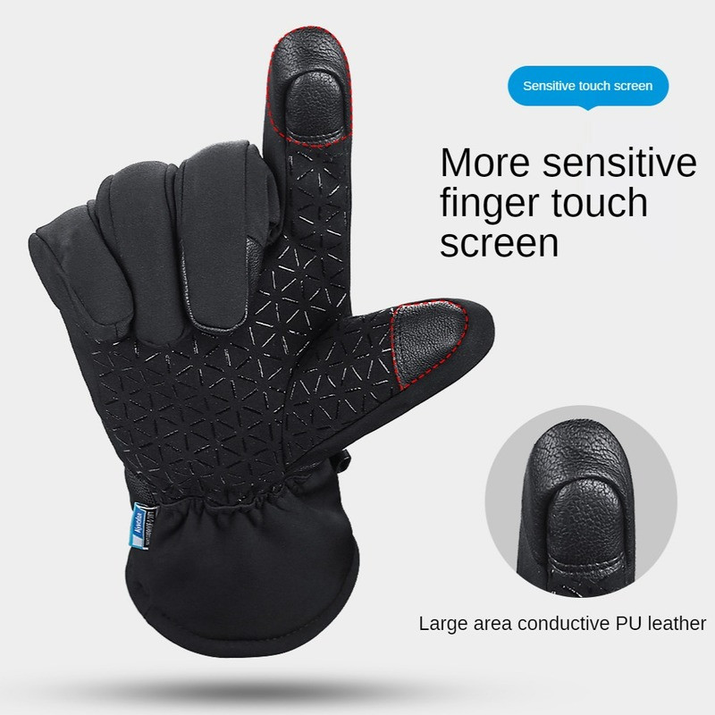 Žiemos Vyriškos Slidinėjimo Pirštinės Vėjui Neperšlampamos Vandeniui Termiškai Šiltos Vilnos Sniego slidinėjimo Snieglenčių Pirštinės Motociklo Pirštinės