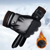 1 pora vilnos pamušalas, briaunoti rankogaliai Reguliuojami mygtukai, pilnai pirštai, vyriškos pirštinės, žieminės, atsparios vėjui, jutiklinis ekranas Dirbtinė oda dviračių sportas G