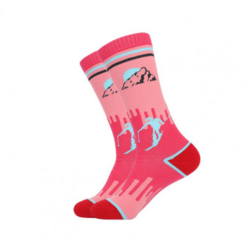 1 ζευγάρι αθλητικές κάλτσες ανθεκτικές στη χρήση ελαστική αντιολισθητική μανσέτα Μαλακή παχιά παιδική μπότα Κάλτσες σκι για χειμερινές κάλτσες χιονιού Κάλτσες πεζοπορίας