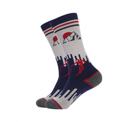 1 pora sportinių kojinių, atsparių nusidėvėjimui, tamprios neslystančios rankogaliai Minkštos storos vaikiškos slidinėjimo kojinės žiemai Sniego kojinės Žygio kojinės