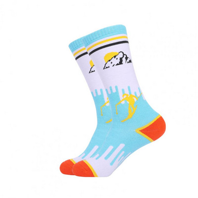 1 pora sportinių kojinių, atsparių nusidėvėjimui, tamprios neslystančios rankogaliai Minkštos storos vaikiškos slidinėjimo kojinės žiemai Sniego kojinės Žygio kojinės