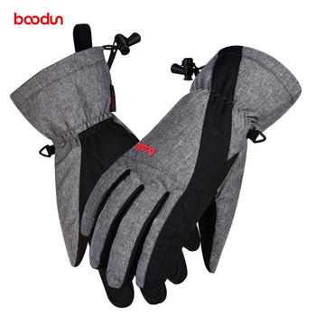 Ски ръкавици Boodun Водоустойчиви ръкавици с функция сензорен екран Термо ръкавици за сноуборд Топли ръкавици за снегоход Мъже Жени