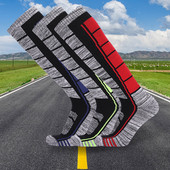 Κάλτσες για σκι Άνδρες Wicking Ζεστές κάλτσες σκι Εξωτερική αναρρίχηση Κάλτσες για τρέξιμο ποδηλασίας Πυκνό Snowboard Θερμαινόμενη μαλακή κάλτσα χιονιού