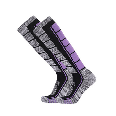 Κάλτσες για σκι Άνδρες Wicking Ζεστές κάλτσες σκι Εξωτερική αναρρίχηση Κάλτσες για τρέξιμο ποδηλασίας Πυκνό Snowboard Θερμαινόμενη μαλακή κάλτσα χιονιού