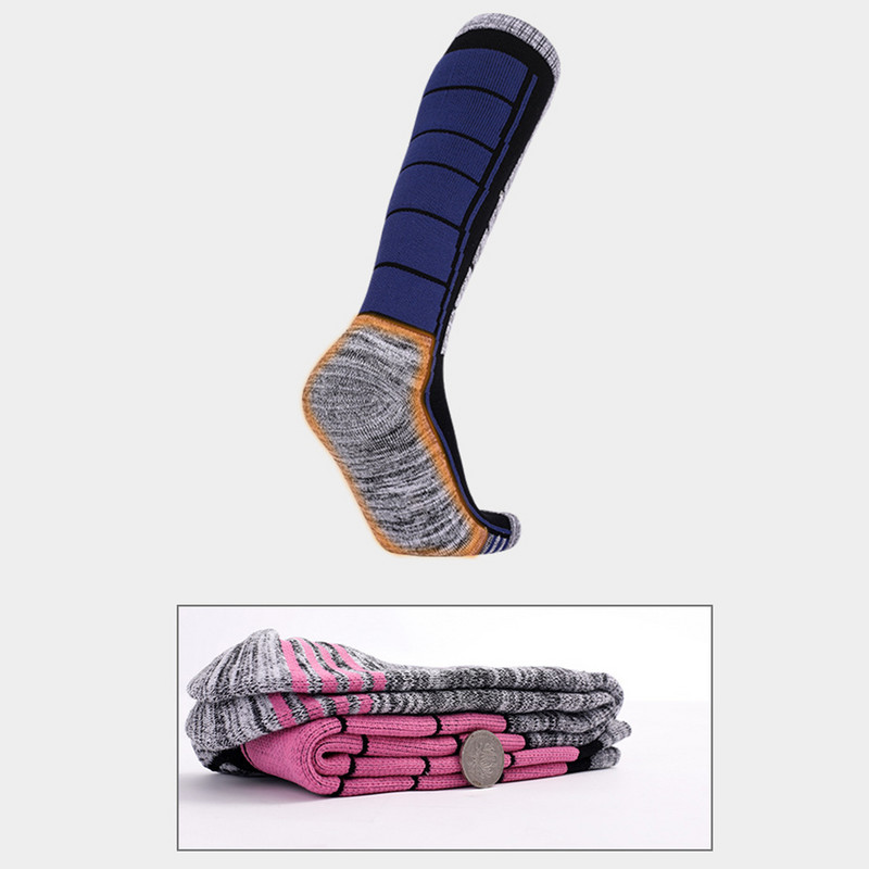 Κάλτσες για σκι Άνδρες Wicking Ζεστές κάλτσες σκι Εξωτερική αναρρίχηση Κάλτσες για τρέξιμο ποδηλασίας Πυκνό Snowboard Θερμαινόμενη μαλακή κάλτσα χιονιού