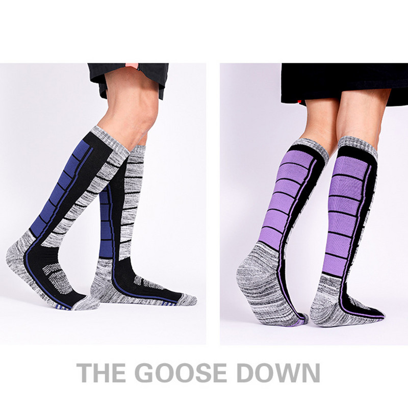 Κάλτσες για σκι Άνδρες Wicking Ζεστές κάλτσες σκι Εξωτερική αναρρίχηση Κάλτσες για τρέξιμο ποδηλασίας Πυκνό Snowboard Θερμαινόμενη μαλακή κάλτσα χιονιού