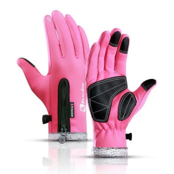 3 цвята зимни ръкавици за мъже, жени, топли термофлисови водоустойчиви ръкавици, студени ски, ски ръкавици, ръкавици за езда на открито, спортни ръкавици
