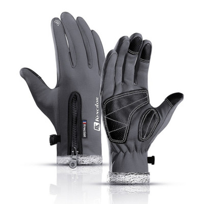 Χειμερινά γάντια 3 χρωμάτων για άντρες Γυναικεία ζεστά θερμικά φλις αδιάβροχα γάντια ψυχρού σκι Γάντια σκι εξωτερικού χώρου Αθλητικά γάντια ιππασίας