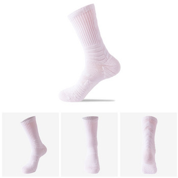 Нови мъжки елитни чорапи с дълъг ръкав Баскетболни чорапи Мъжки хавлиени долнища Поглъщащи потта дишащи професионални спортни чорапи