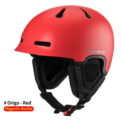 Κράνος σκι ROCKBROS Ενσωματωμένο κράνος ανδρών Γυναικείο Προστατευτικό κράνος για παιδιά Θερμικό Υπερελαφρύ Κράνος Snowboard Αξεσουάρ