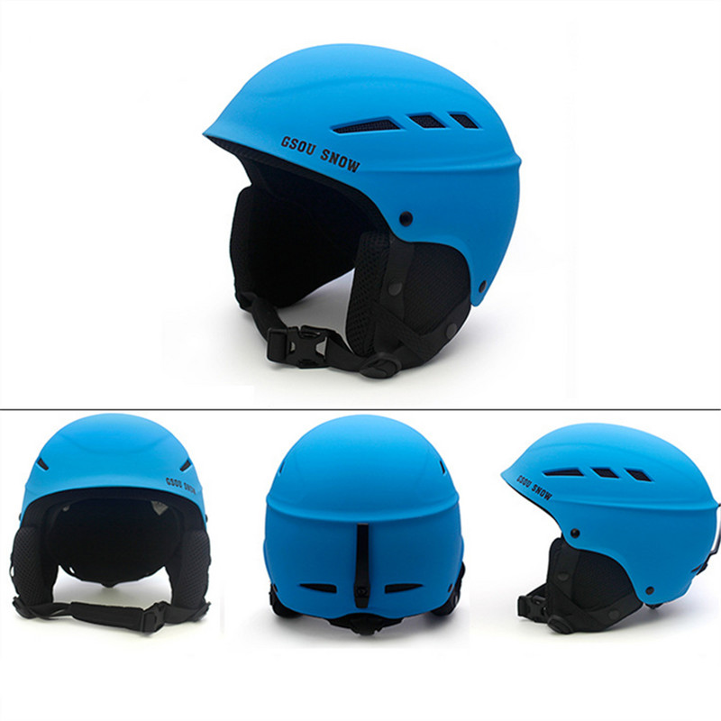 GSOU SNOW vyrų/moterų slidinėjimo šalmas, kvėpuojantis itin lengvos slidinėjimo kepurės suaugusiems snieglenčių riedlenčių žieminė lauko sportinė apsauginė kepurė