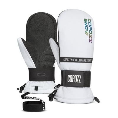 COPOZZ Kevlar Profesionalios žiemos terminės pirštinės Vyriškos kumštinės pirštinės storina -30 laipsnių slidinėjimo pirštinės Šiltos vandeniui atsparios sniego pirštinės