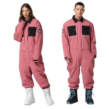 Χειμερινό Ski Jumpsuit Γυναικεία Snowboard Snow Suit Ανδρική γυναικεία φόρμα σκι αντιανεμική αδιάβροχη φόρμα για σκι -35 μοίρες