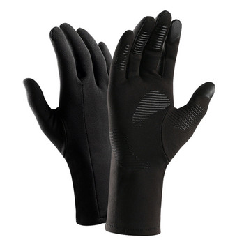Унисекс ски ръкавици Зимни топли ветроустойчиви водоустойчиви против плъзгане поларени термални сензорни екрани Велосипедни ски ръкавици за бягане