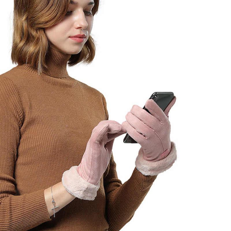 USB elektromos fűthető kesztyű PU polár teljes ujjú, hőérzékeny érintőképernyős ujjatlan 3 fokozatú, kézmelegítő, női síkesztyű
