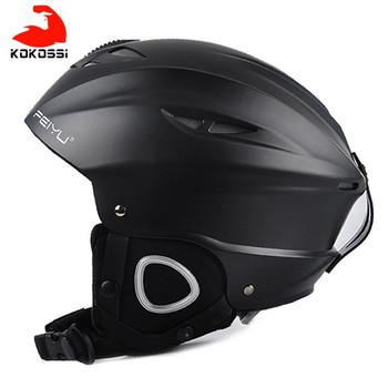 KoKossi Winter Ski Helmet Adult Integrally-molded Snowboard Helmet Men Keep Warm Safety Skiing Skating Head Защитна каска