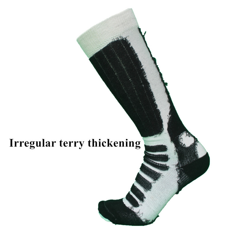 1 ζευγάρι Coolmax Irregular Terry Thickening Winter Sports Ski Socks Γυναικείες κάλτσες