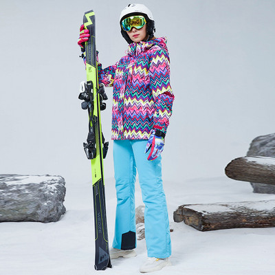 Zimsko skijaško odijelo Ženska jakna za skijanje na otvorenom Skijanje na snijegu Sportska planinska vodootporna odjeća za snijeg otporna na vjetar SK098