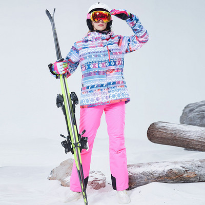 Zimsko skijaško odijelo Ženska jakna za skijanje na otvorenom Skijanje na snijegu Sportska planinska vodootporna odjeća za snijeg otporna na vjetar SK098