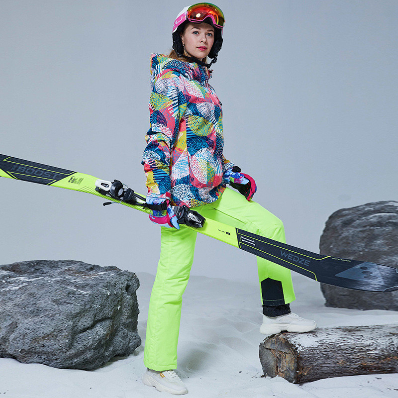 Zimsko skijaško odijelo Ženska jakna za skijanje na otvorenom Skijanje na snijegu Sportska planinska vodootporna odjeća za snijeg otporna na vjetar SK098