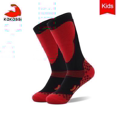 KoKossi Gyermek sízokni izzadságelnyelő kényelmes puha téli meleg törölköző alsó vastagított gyerek kültéri sport túra zokni