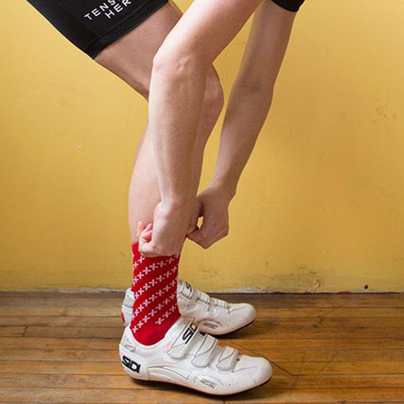 Újonnan kiváló minőségű professzionális márkájú sportzokni légáteresztő kerékpárzokni kültéri sportverseny Calcetines Ciclismo