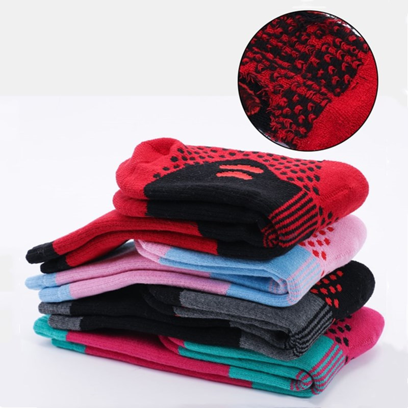 Téli gyermekek pamut termál sízokni fiúk lányok vastagabb szabadtéri snowboardozás hegymászás túrázás sportzokni 1 pár