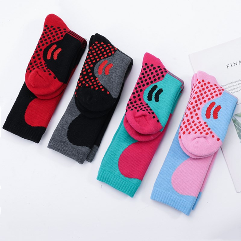 Téli gyermekek pamut termál sízokni fiúk lányok vastagabb szabadtéri snowboardozás hegymászás túrázás sportzokni 1 pár