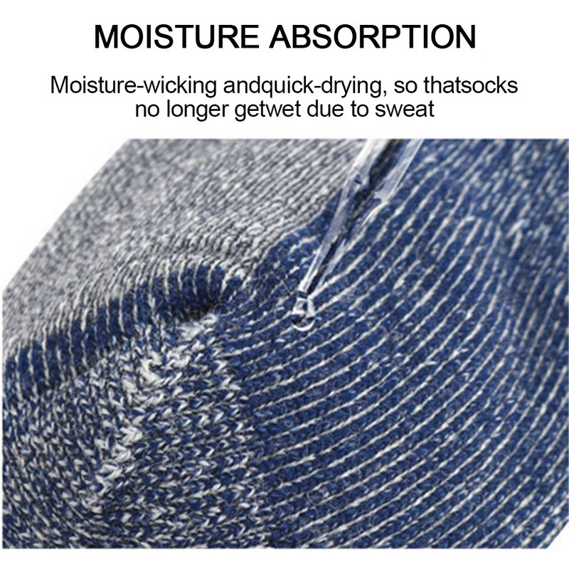 Χειμερινές μάλλινες ζεστές κάλτσες σκι Πυκνές κάλτσες που απομακρύνουν την υγρασία Άνδρες Γυναικείες Υπαίθριες δραστηριότητες ορειβατικού σνόουμπορντ Αθλητικές Παχύρες Κάλτσες