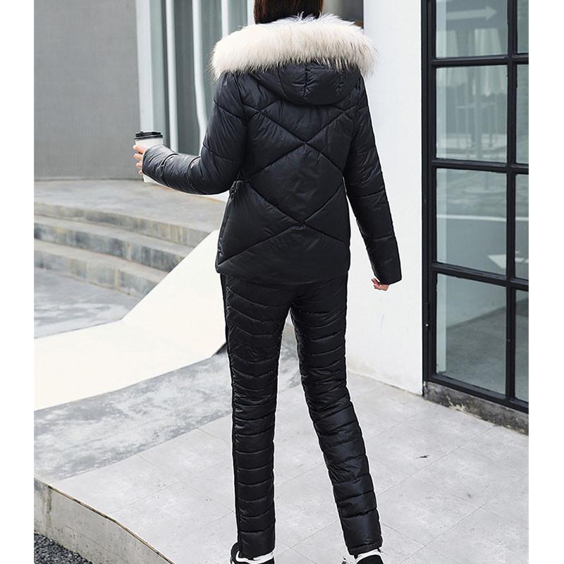 Дамски ски гащеризон Ежедневен дебел зимен топъл женски сноуборд ски костюм Спорт на открито Ски комплект панталони Ски костюм с цип