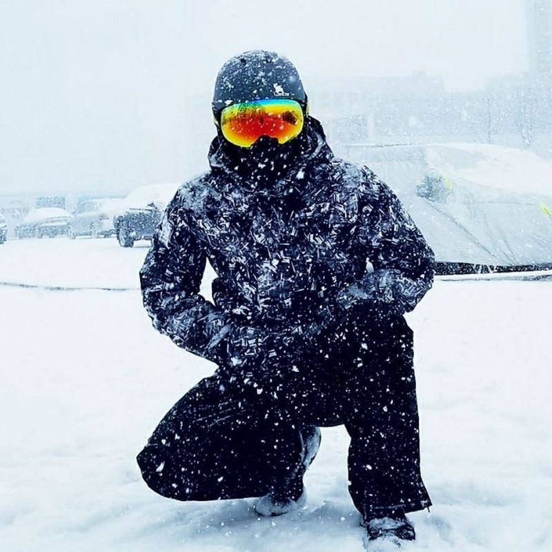 Muško skijaško odijelo otporno na vjetar i vodootporno snowboard sportsko odijelo za skijanje na otvorenom + hlače super toplo odijelo za kampiranje i vožnju