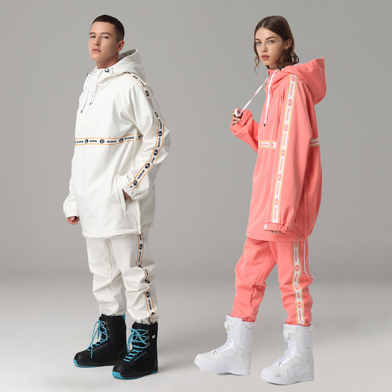 Síruha férfi és női téli meleg szélálló vízálló kültéri sport hódzsekik és nadrágok sífelszerelés snowboard kabát