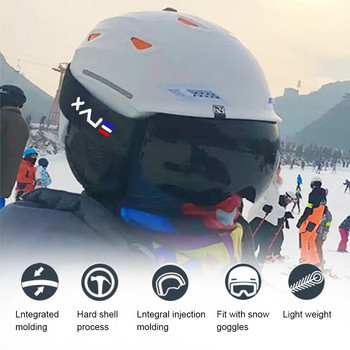 Κράνος Snowboard Σκι Ημι-καλυμμένο κράνος ασφαλείας κατά της πρόσκρουσης Ποδηλασία Snowmobile Προστατευτικό σκι για ενήλικες και παιδιά Χειμερινό σκι