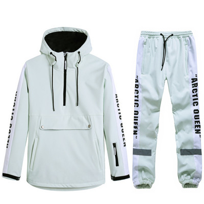 Pulóver Pulóver Férfi és Női Hóruha, Snowboard Szettek Téli Szabadtéri Ruházat Vízálló Jelmez Sídzsekik + Nadrágok