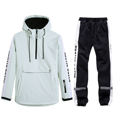 Pulóver Pulóver Férfi és Női Hóruha, Snowboard Szettek Téli Szabadtéri Ruházat Vízálló Jelmez Sídzsekik + Nadrágok