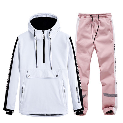 Pulóver Pulóver Férfi és Női Hóruha, Snowboard Szettek Téli Szabadtéri Ruházat Vízálló Jelmez Sídzsekik + Nadrágok