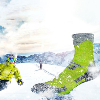 Χειμώνας Ζεστός Υπαίθριος Άνδρες Γυναικείες Θερμικές άνετες κάλτσες σκι Πιο χοντρές αθλητικές σνόουμπορντ Αναρρίχηση Κάμπινγκ Θερμοκάλτσες πεζοπορίας