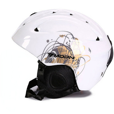 Moon CE sertifikatas PC + EPS suaugusiems skirtas slidinėjimo šalmas Vyrams Moterų čiuožimo riedlenčių šalmas Sniego sporto snieglenčių šalmai su apsauginiais akiniais