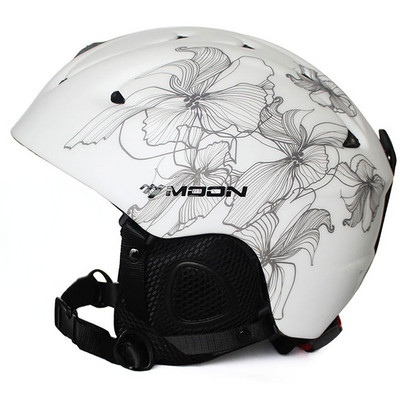 Moon CE sertifikatas PC + EPS suaugusiems skirtas slidinėjimo šalmas Vyrams Moterų čiuožimo riedlenčių šalmas Sniego sporto snieglenčių šalmai su apsauginiais akiniais