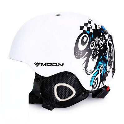 Moon CE sertifikatas PC + EPS suaugusiems skirtas slidinėjimo šalmas Vyrams Moterų čiuožimo riedlenčių šalmas Sniego sporto snieglenčių šalmai su apsauginiais akiniais