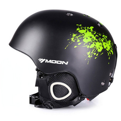 Moon CE sertifikatas PC + EPS suaugusiems skirtas slidinėjimo šalmas Vyrams Moterų čiuožimo riedlenčių šalmas Sniego sporto snieglenčių šalmai su apsauginiais akiniais