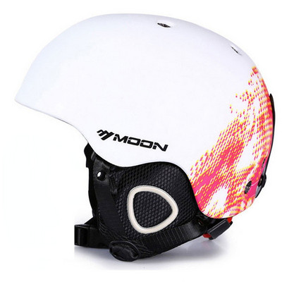 Moon CE sertifikatas PC + EPS suaugusiems skirtas slidinėjimo šalmas Vyrams Moterų čiuožimo riedlenčių šalmas Sniego sporto snieglenčių šalmai su apsauginiais akiniais