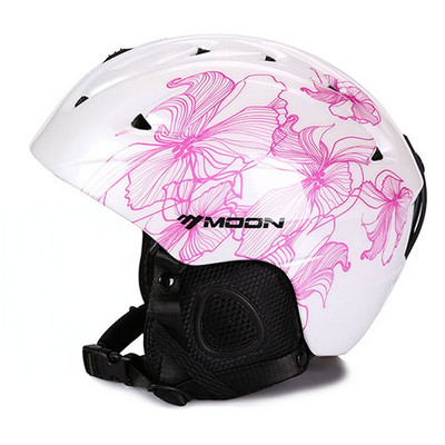 Moon CE sertifikatas PC + EPS suaugusiems skirtas slidinėjimo šalmas Vyrams Moterų čiuožimo riedlenčių šalmas Sniego sporto snieglenčių šalmai su apsauginiais akiniais