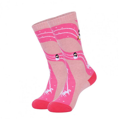 1 pár kopásálló fiúk lányok vastag meleg snowboard zoknik Könnyű karácsonyi sízokni magas elasztikus télre