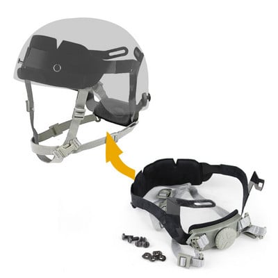 Helmet Inner Suspension System Shooting Hunting CS Helmets Adjustable Head Lock Strap Accessories for Fast High Cut Helmet
