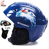 MOON Skijanje Snowboard Navlaka za kacigu Jesen Zima Skateboard oprema za odrasle muškarce Sportske sigurnosne skijaške kacige s 2 poklona naočale